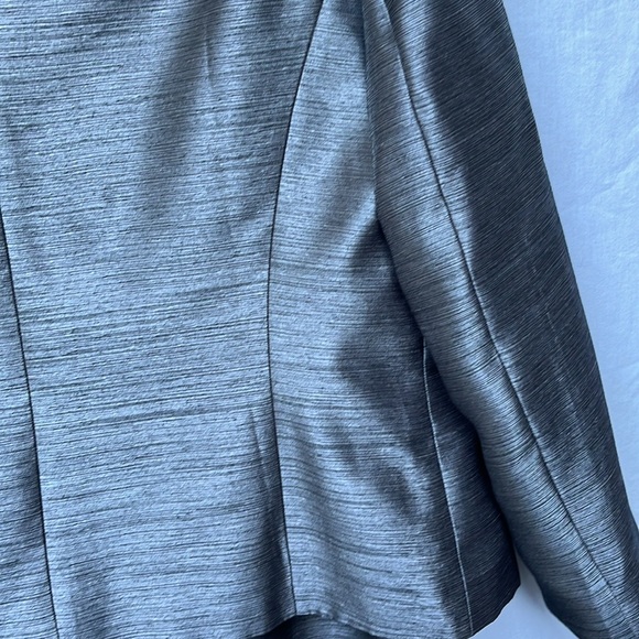 Preston & York Shimmering Gray 2 piece Dress & Jacket. Sz 10/12 - Picture 7 of 14